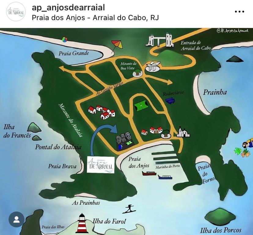 Ap Anjos De Arraial - Residencial De Frente Para A Praia Dos Anjos - Arraial Do Cabo Esterno foto
